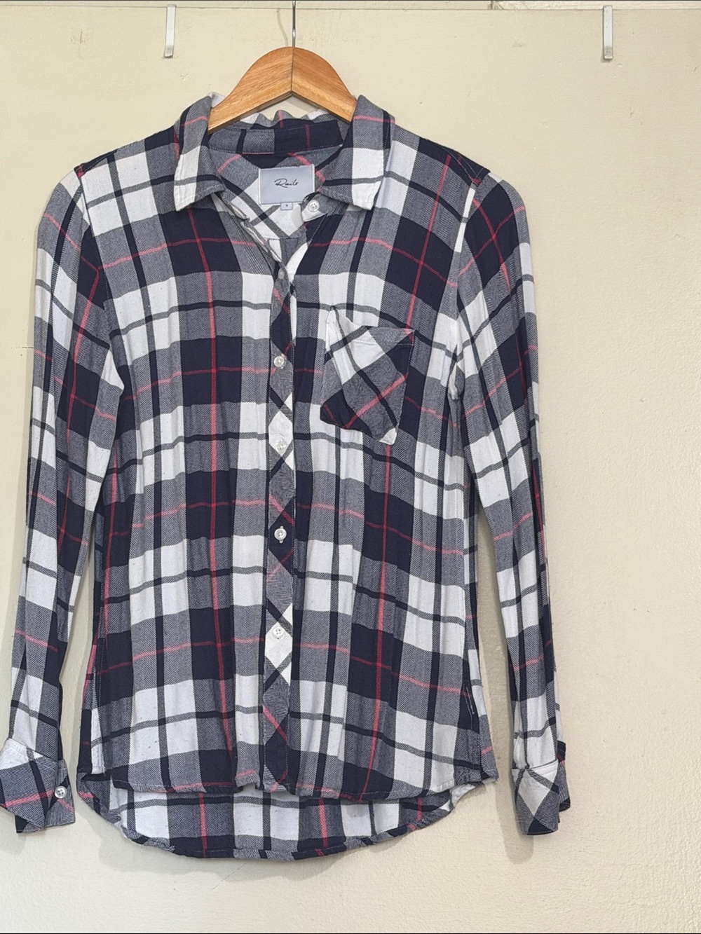 Rails plaid button down shirt